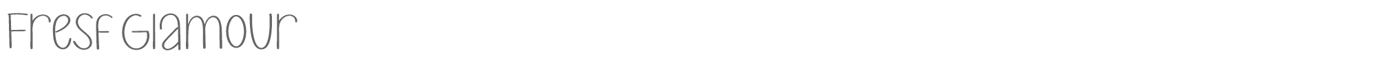 Fresf Glamour Fresf Glamour.otf font preview